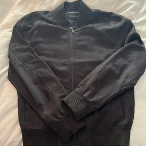 Banana Republic Men’s Faux Suede Bomber Jacket, size S